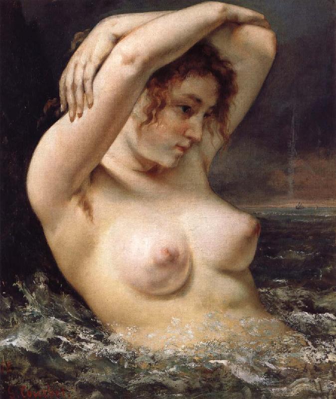 Gustave Courbet The Woman in the Waves oil painting image